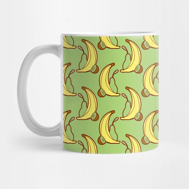 Kiwi Banana Pear Pattern by saradaboru